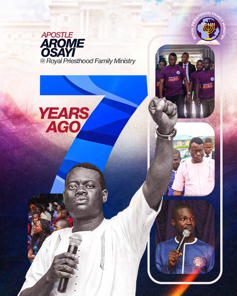 Apostle Arome Osayi at Royal Priesthood Family Ministry — 7 Years Ago